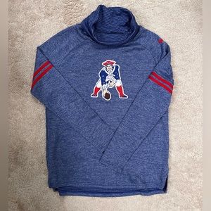 Nike Patriots Dri Fit Team Apparel Cowl Neck Long sleeve